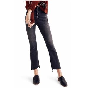 Madewell Cali Demi-Boot High Rise Black Jeans